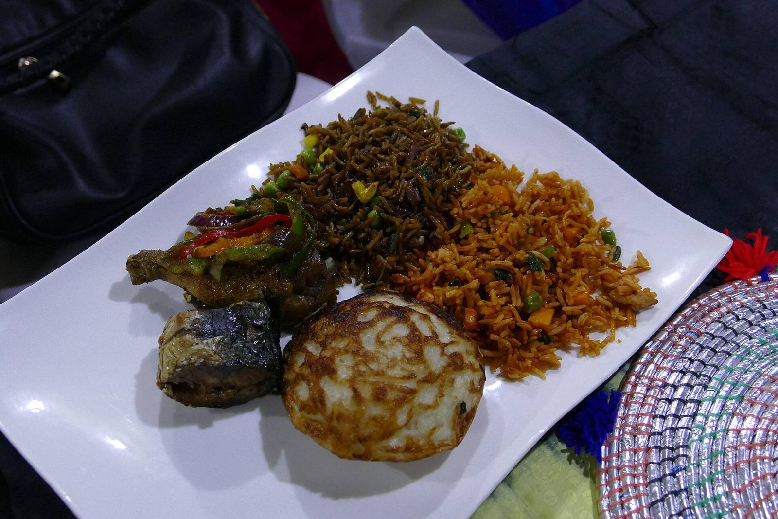 A Nigerian restaurant plate, Abuja